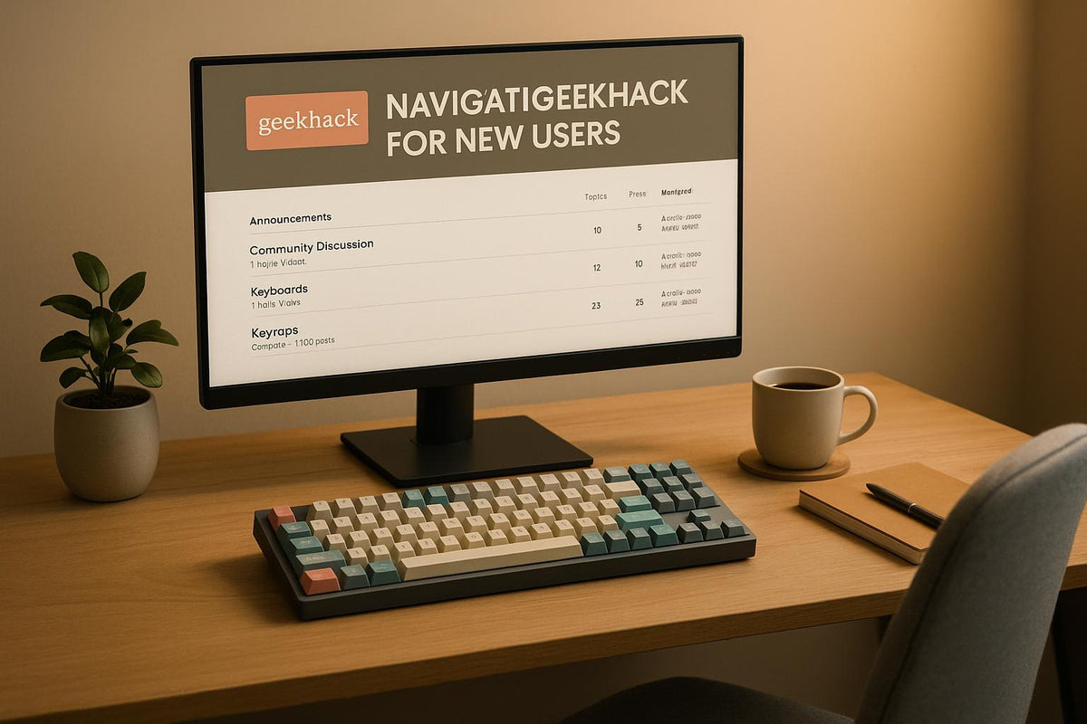 Navigating Geekhack for New Users