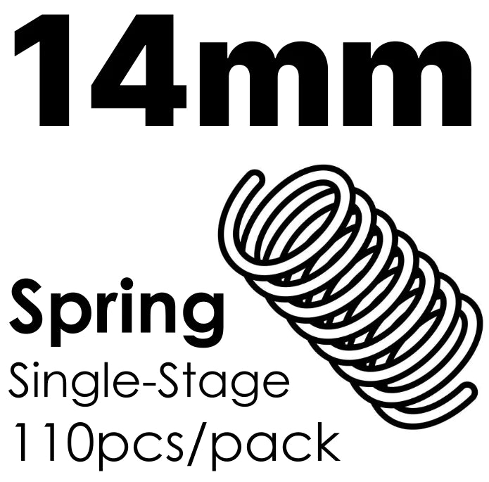 Geon Single Stage Springs for Mechanical Keyboards - Geon Single Stage Springs 1 PACK= 110+5 SPRINGS 14mm Springs