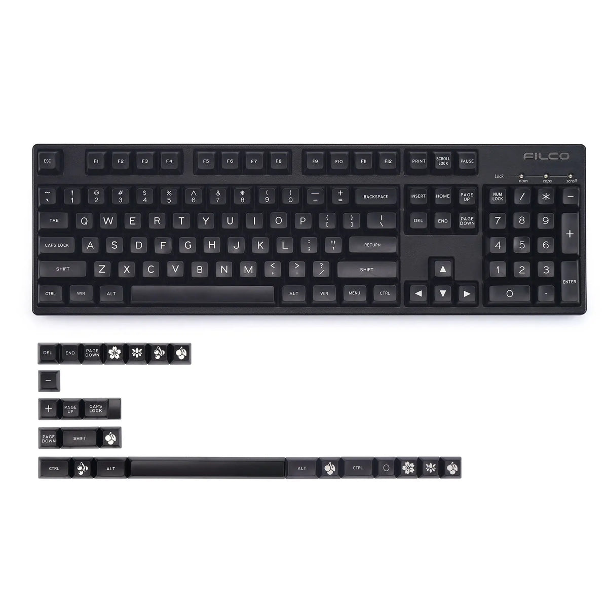 KBDFans Maxkey Black Doubleshot Keycaps for Mechanical Keyboards - Enhance your keyboard with the KBDfans Maxkey Black Doublesh