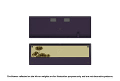 Purple Case with Mirror Golden Weight
