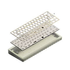 Detailed view of JUNE 60% Keyboard Kit by HIBI