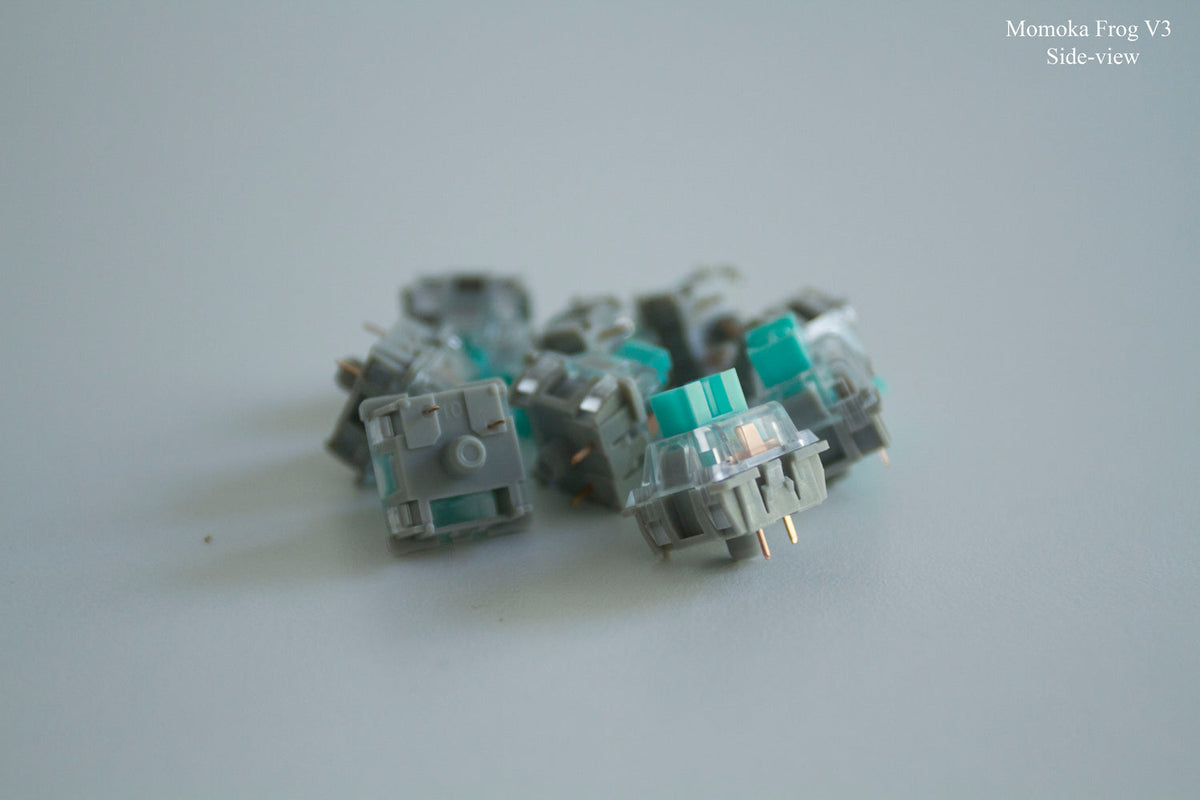 momoka frogs, definitely one of the smoothest stock linears out in the market, not for the heavier linears lovers, though, since this switch has a lighter switch.