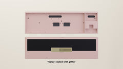 Spray-coated Pink Black ALU Weight PVD Golden Badge