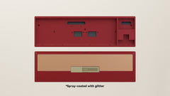 Spray-coated Red Copper Weight PVD Golden Badge
