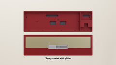 Spray-coated Red Golden ALU Weight PVD Silver Badge