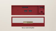 Spray-coated Red White ALU Weight PVD Golden Badge