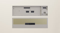 Spray-coated Retro White Golden ALU Weight PVD Black Badge